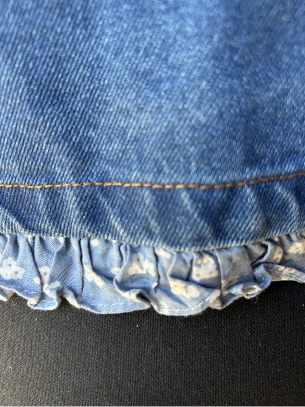 Vintage Womens 4th Of July Denim Vest S/M Stars & Stripes Uncle Sam EC - Picture 13 of 15